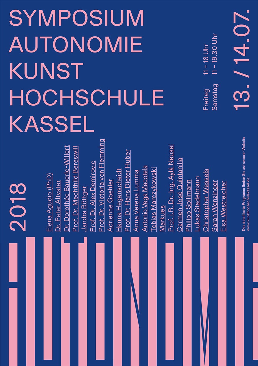 RUNDGANG: Symposium zum Thema AUTONOMIE