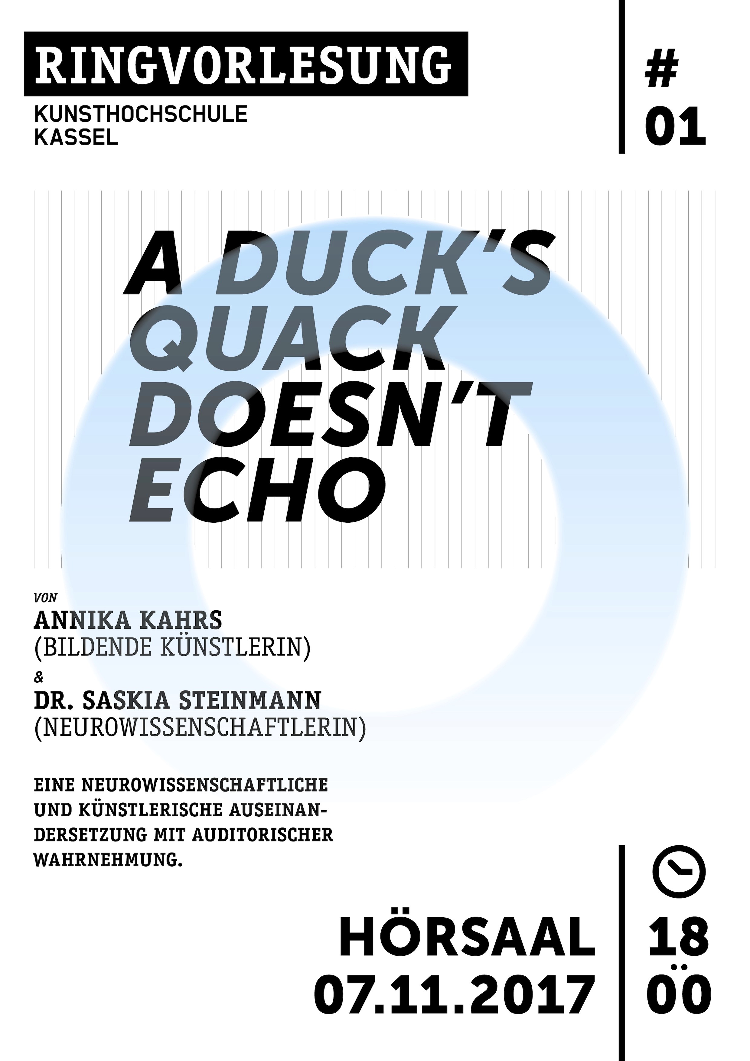 Ringvorlesung: A duck's quack doesn't echo 